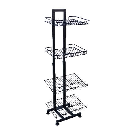 4 Shelf Versatile Wire Retail Display