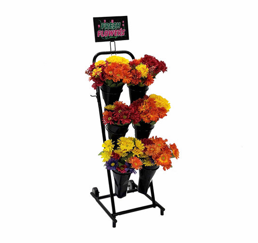 Rolling Floral Display - 6 Vase