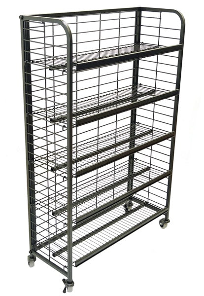 Adjustable 5 Shelf Wire End Cap - 36"W