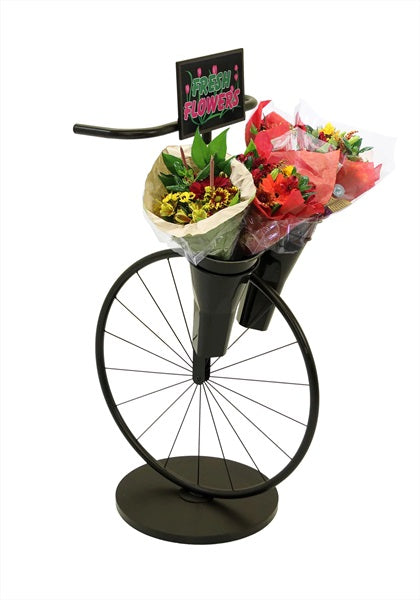 Bicycle Display With 2 Floral Vases