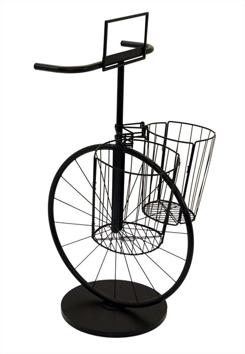 Bicycle Display With 2 Wire Baskets